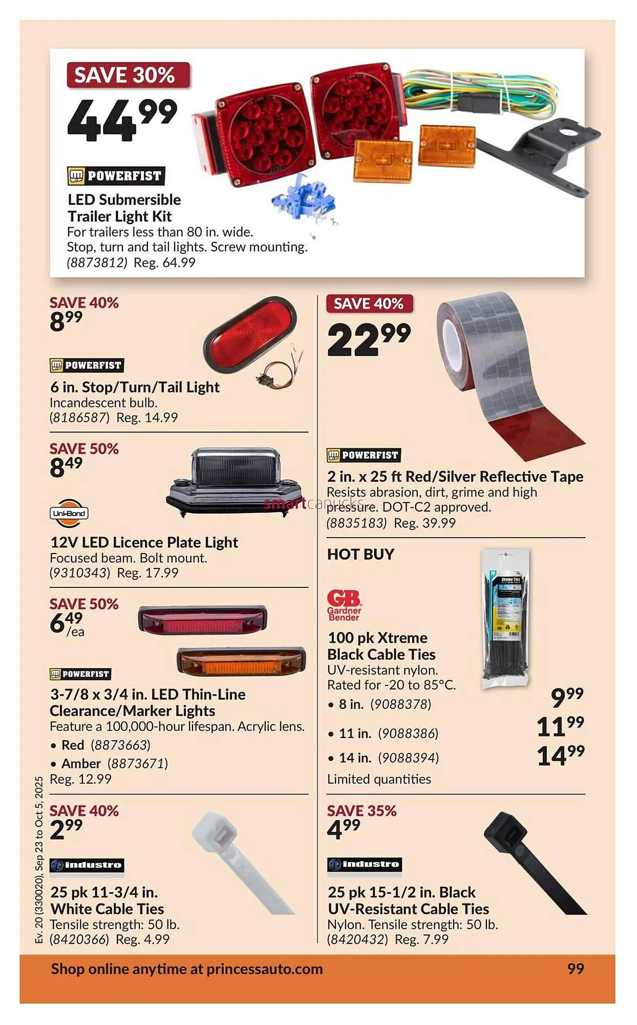 Princess Auto flyer from September 18 to September 24 2025 - flyer page 105