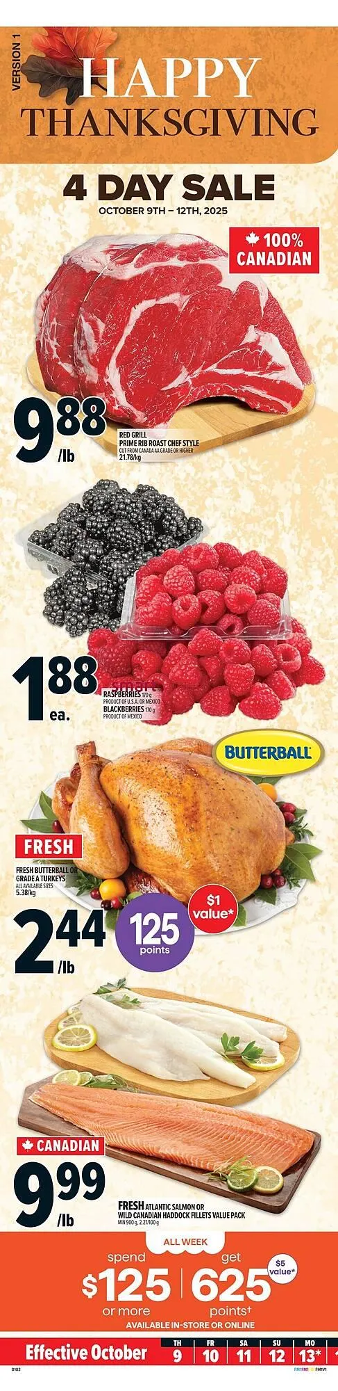 Metro flyer from October 9 to October 15 2025 - flyer page 1