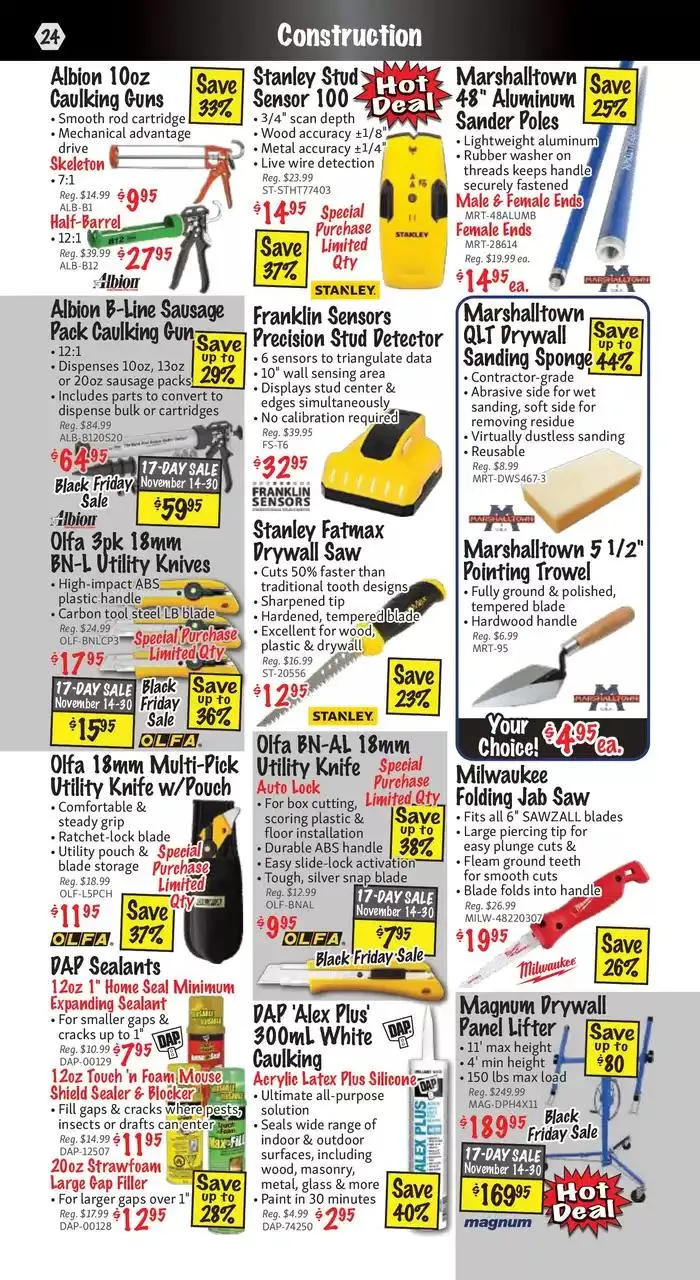KMS Tools November 2024 Black Friday Sale from November 1 to November 15 2024 - flyer page 24