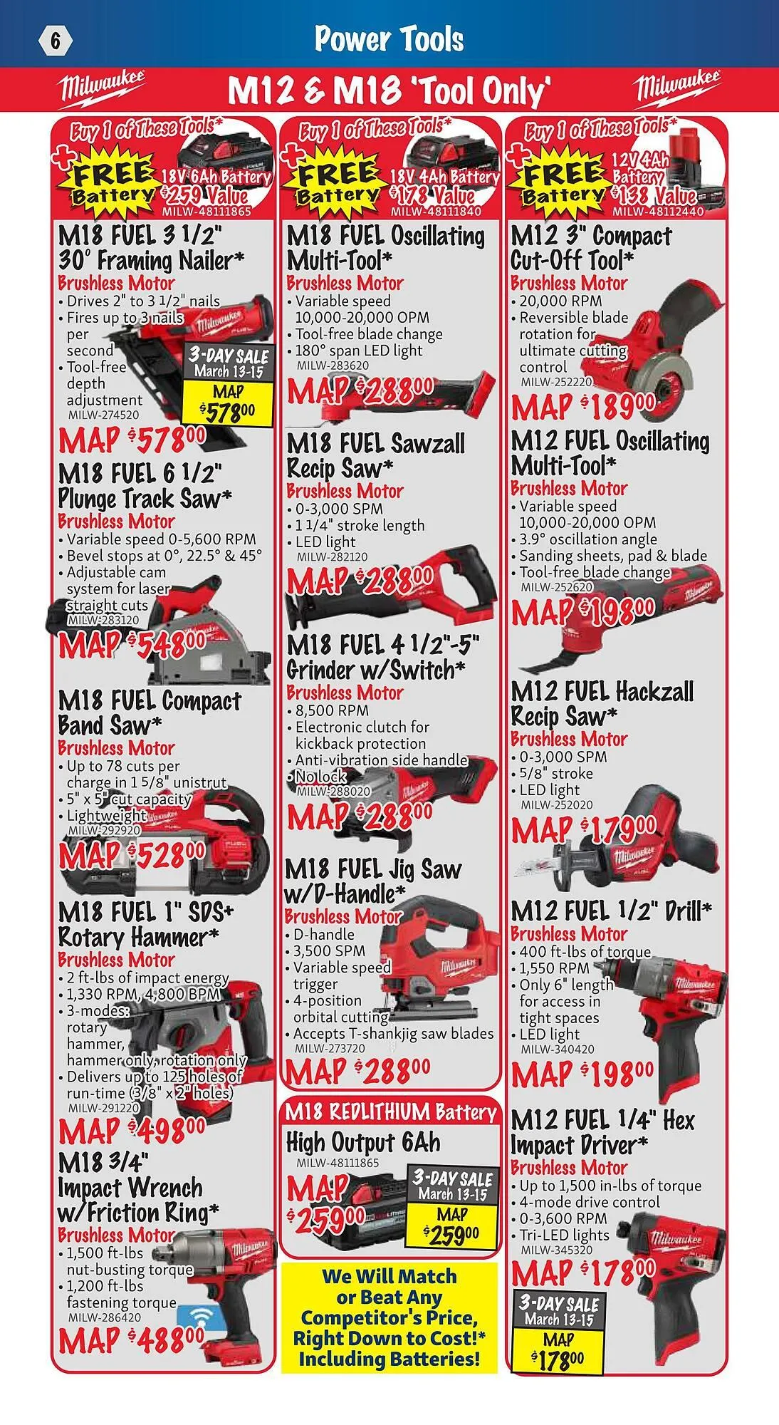 KMS Tools flyer from March 1 to March 31 2025 - flyer page 6