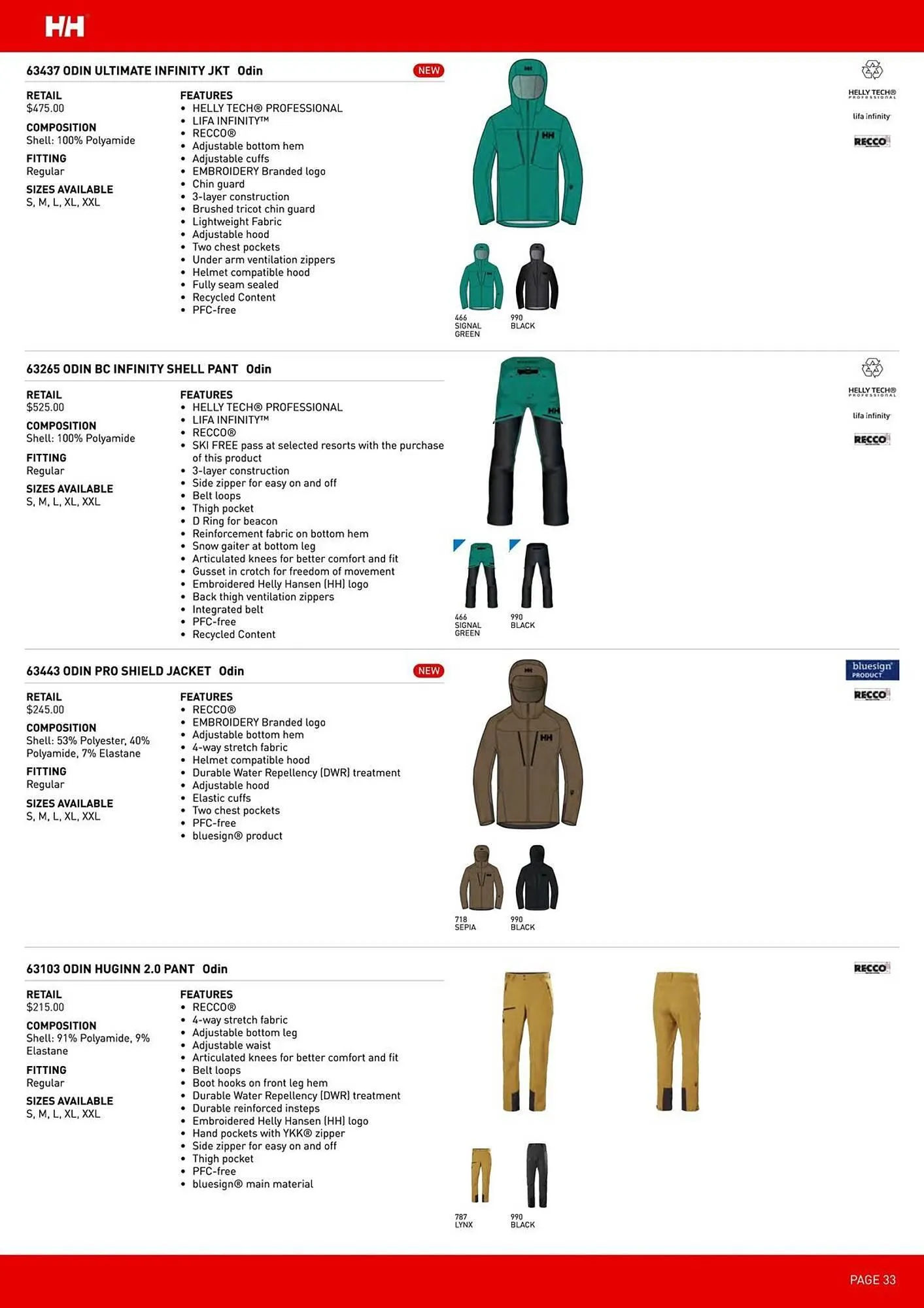 Helly Hansen flyer from September 11 to February 28 2026 - flyer page 33