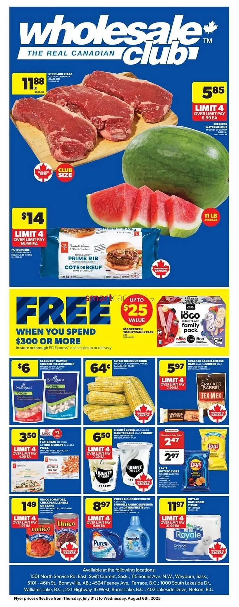 Real Canadian Superstore flyer from July 31 to August 20 2025 - flyer page 1