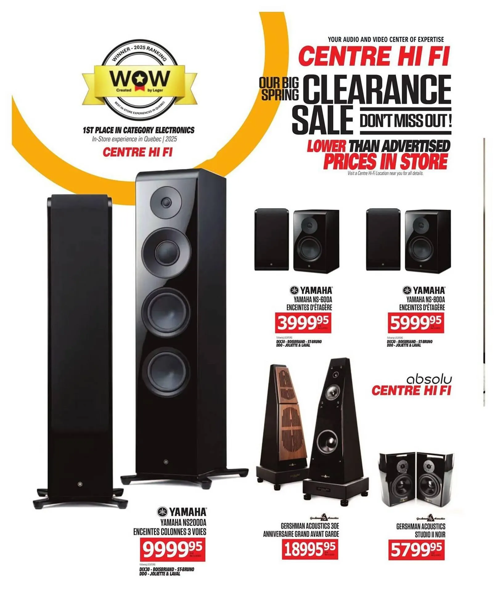 Centre Hi-Fi flyer from April 4 to April 10 2025 - flyer page 62