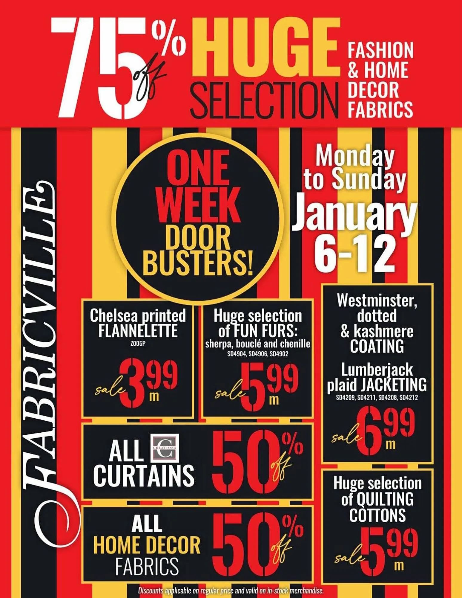 Fabricville flyer - 1