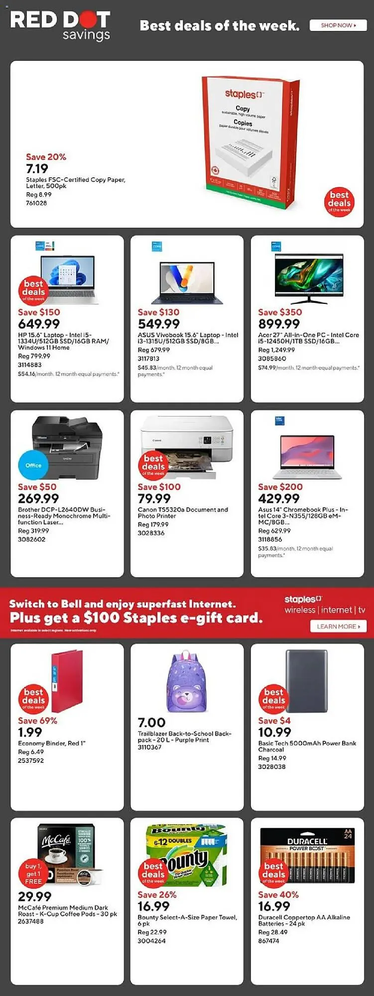 Staples flyer from July 18 to July 25 2025 - flyer page 2