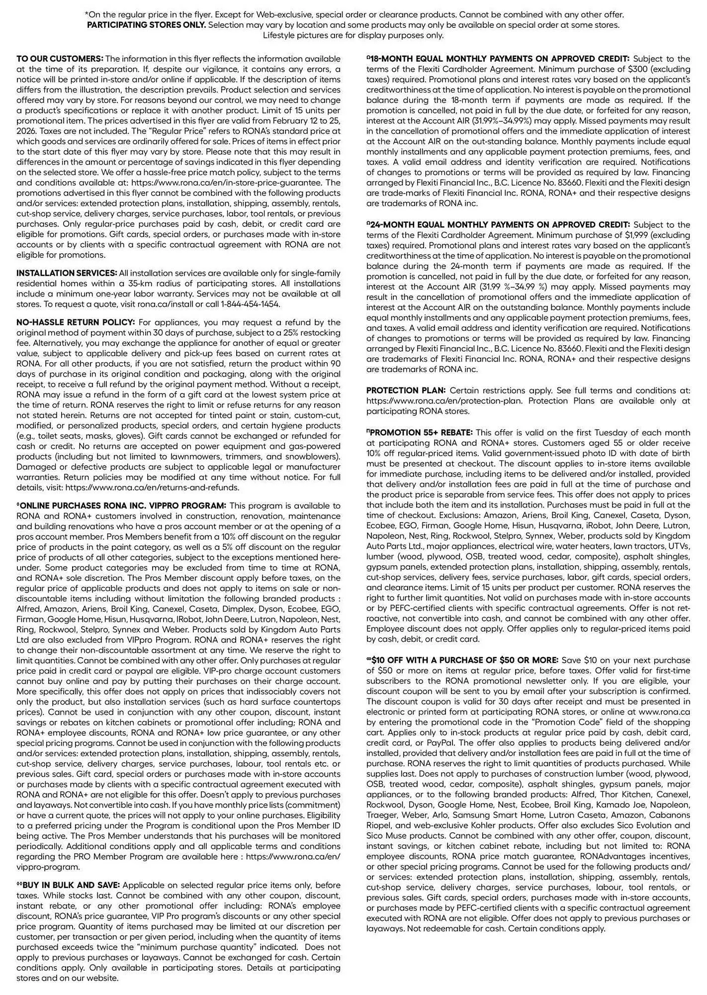 RONA flyer from February 13 to February 20 2026 - flyer page 22