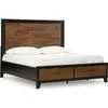Kraeburn Storage Bed - Brown/Black