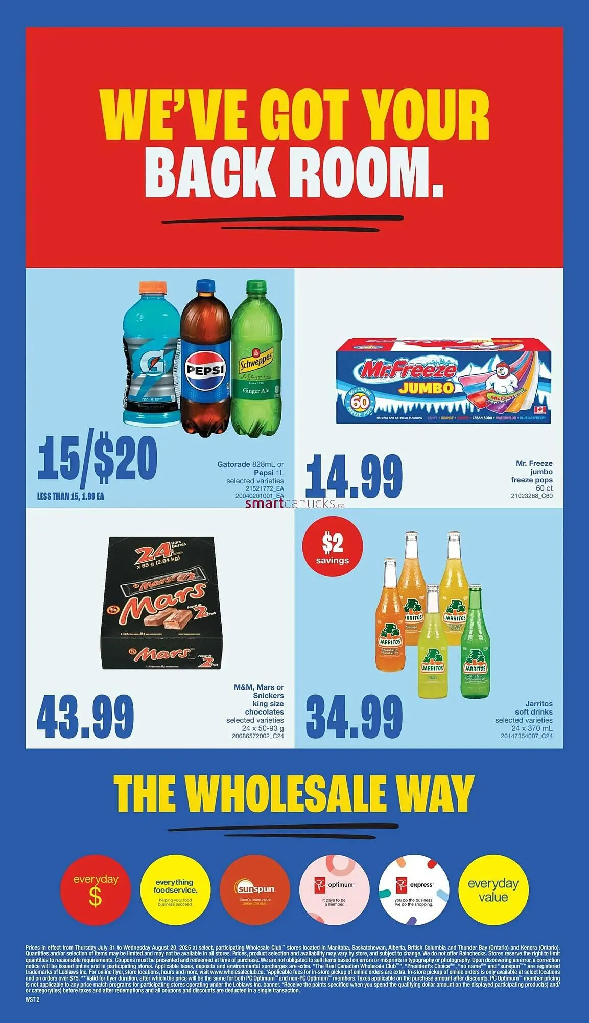 Wholesale Club flyer from July 31 to August 6 2025 - flyer page 2