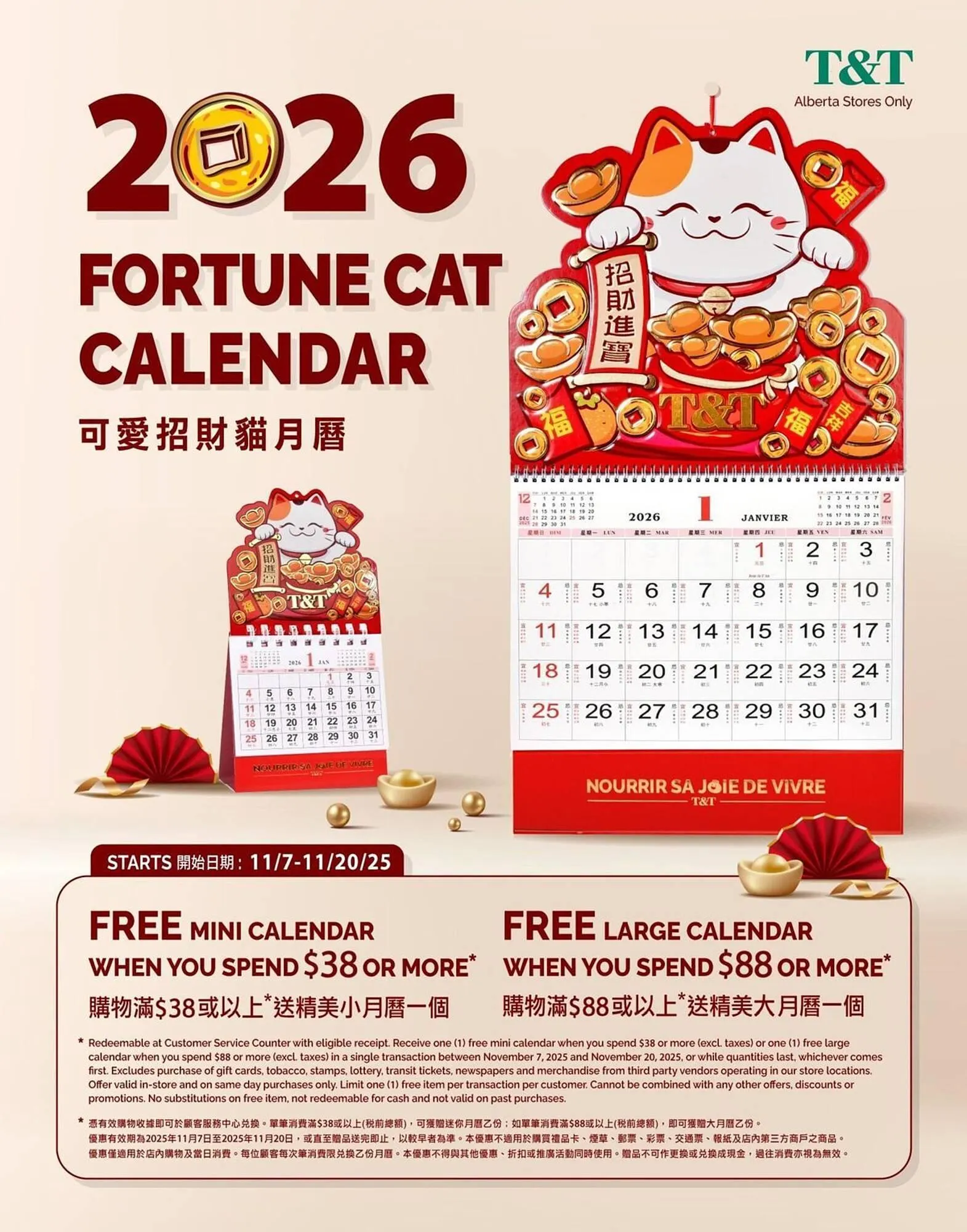 T&T Supermarket flyer from November 7 to November 20 2025 - flyer page 1