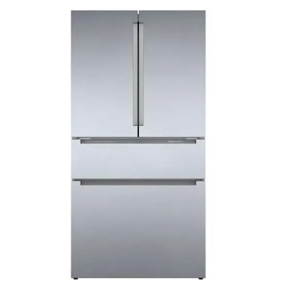 Bosch 800 Series B36CL80ENS French Door Refrigerator, 36 inch Width, ENERGY STAR Certified, Counter Depth, 21.0 cu. ft. Capacity, Stainless Steel colour Home Connect, FarmFresh System, MultiAirFlow, FlexBar, AirFresh