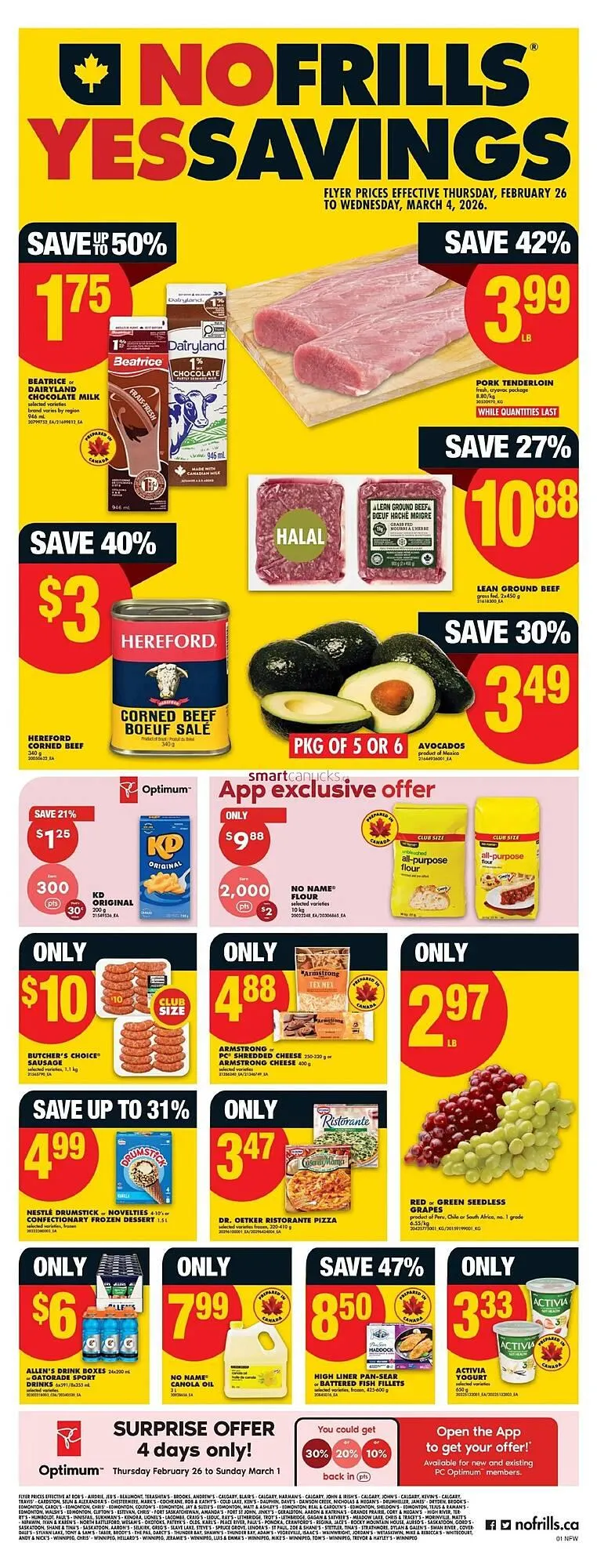 No Frills flyer from February 26 to March 4 2026 - flyer page 1