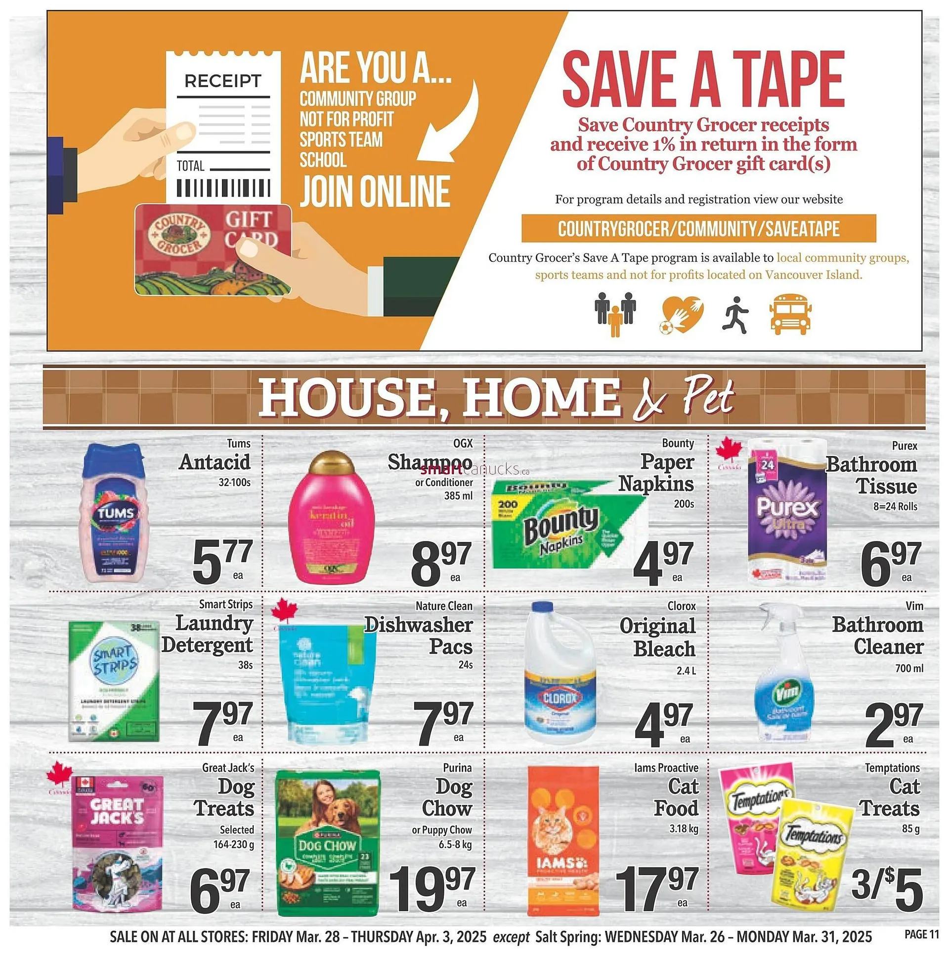 Country Grocer flyer from March 27 to April 2 2025 - flyer page 11