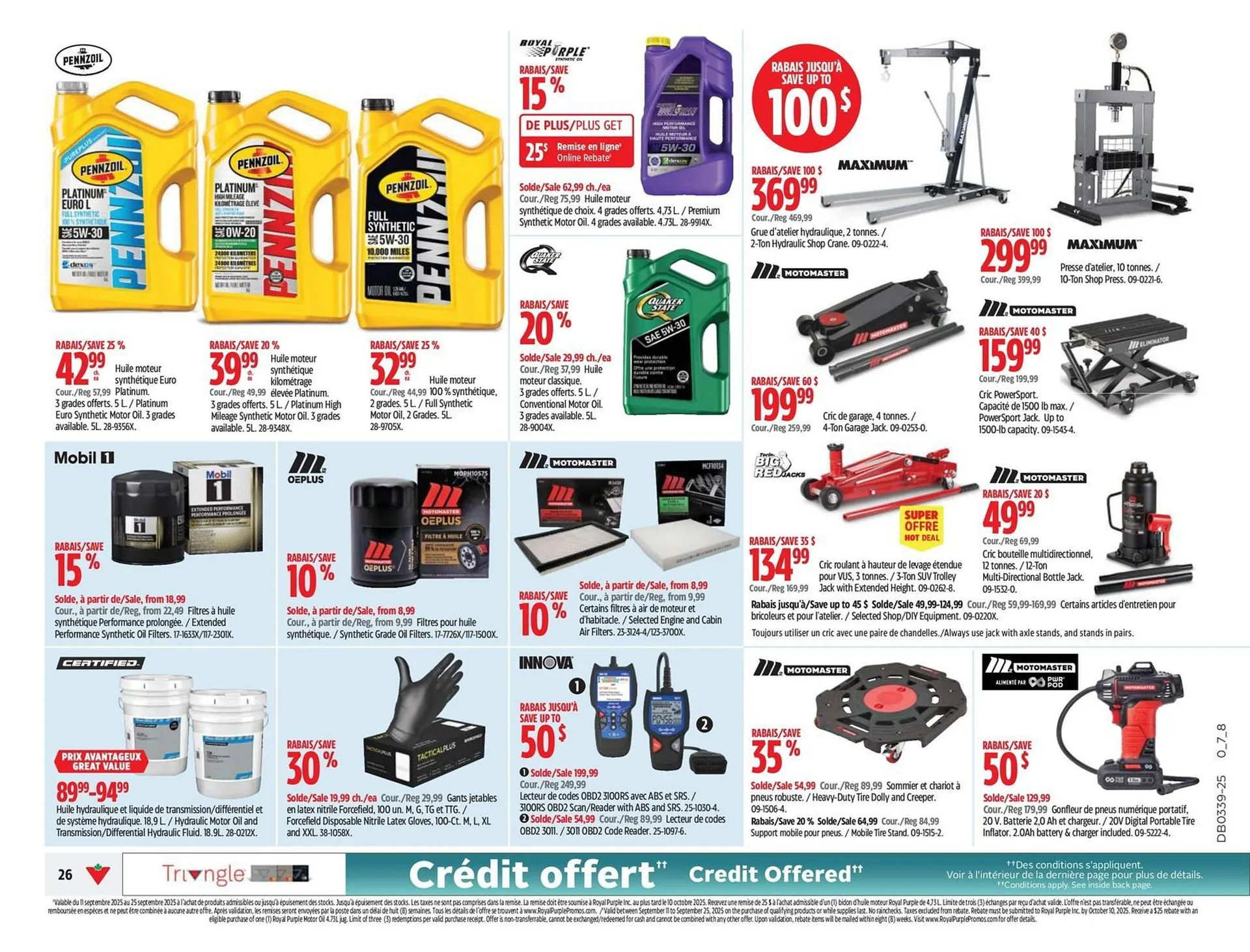 Canadian Tire flyer from September 18 to September 25 2025 - flyer page 26