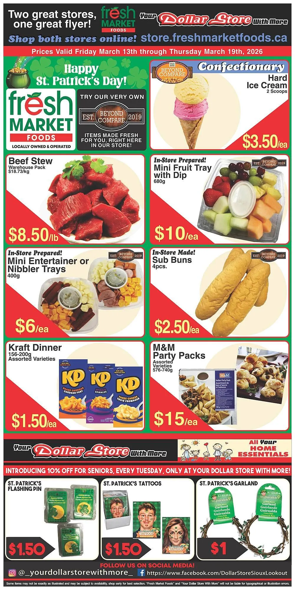 Fresh Market Foods flyer from March 13 to March 19 2026 - flyer page 1