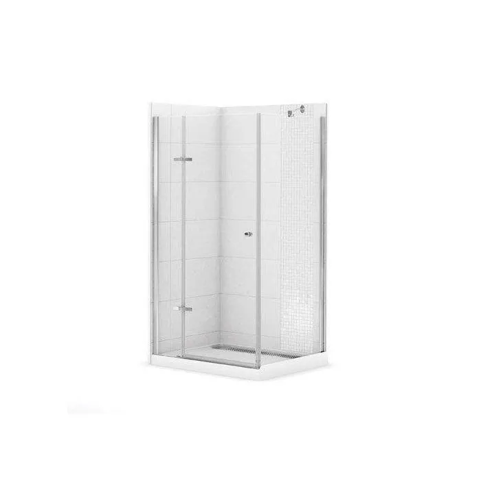 Shower Kit Athena (Base/Door) Rectangular, White, 42x34, 300008-900-084