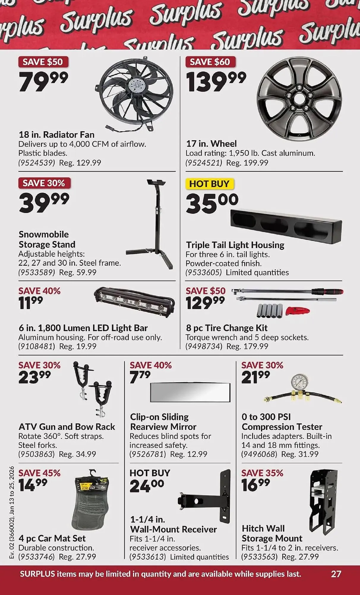 Princess Auto flyer from January 13 to January 25 2026 - flyer page 33