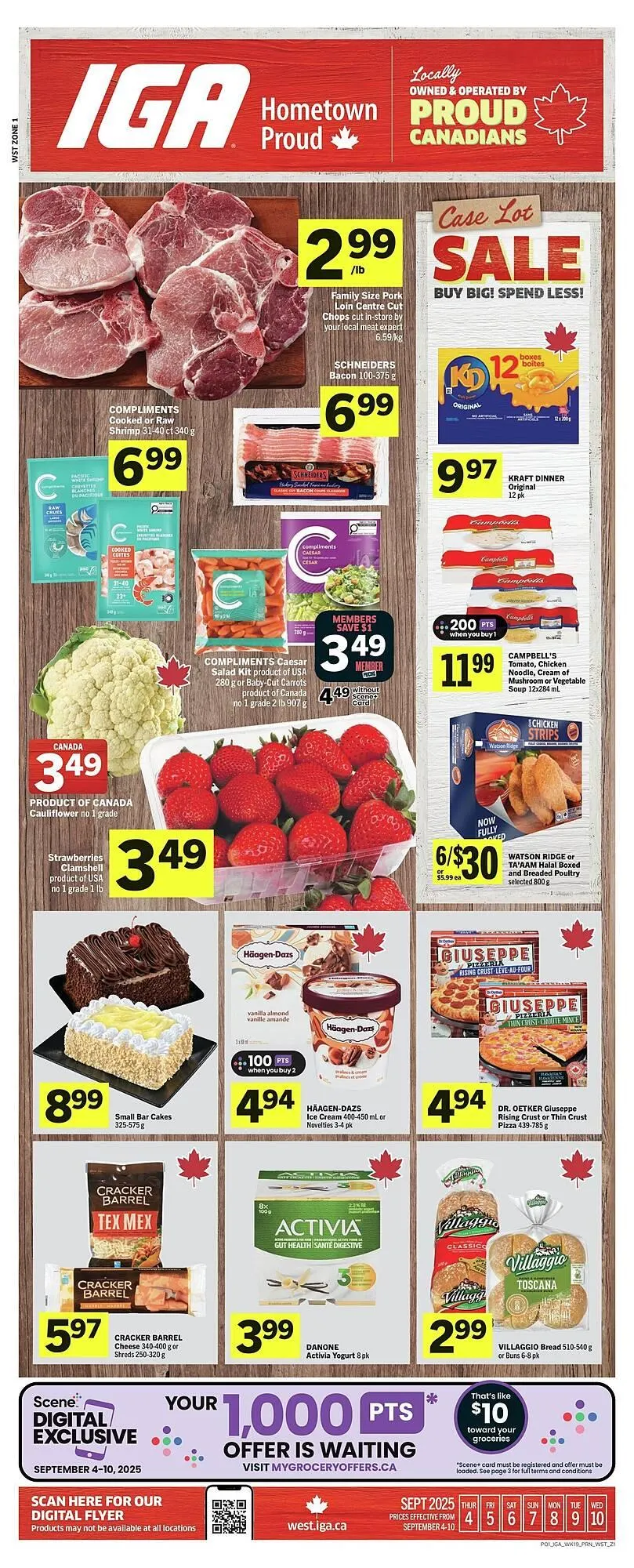 IGA flyer from September 4 to September 18 2025 - flyer page 1