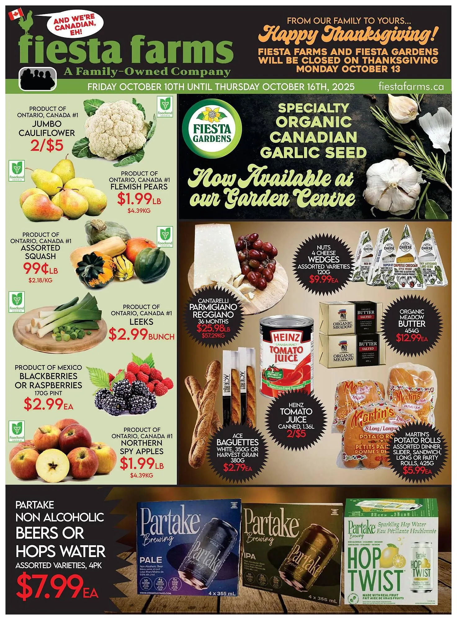 Fiesta Farms flyer from October 10 to October 16 2025 - flyer page 1