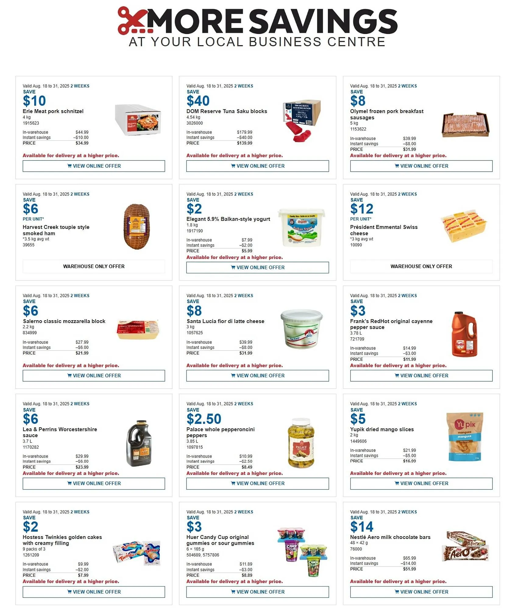 Costco flyer from August 18 to August 24 2025 - flyer page 1