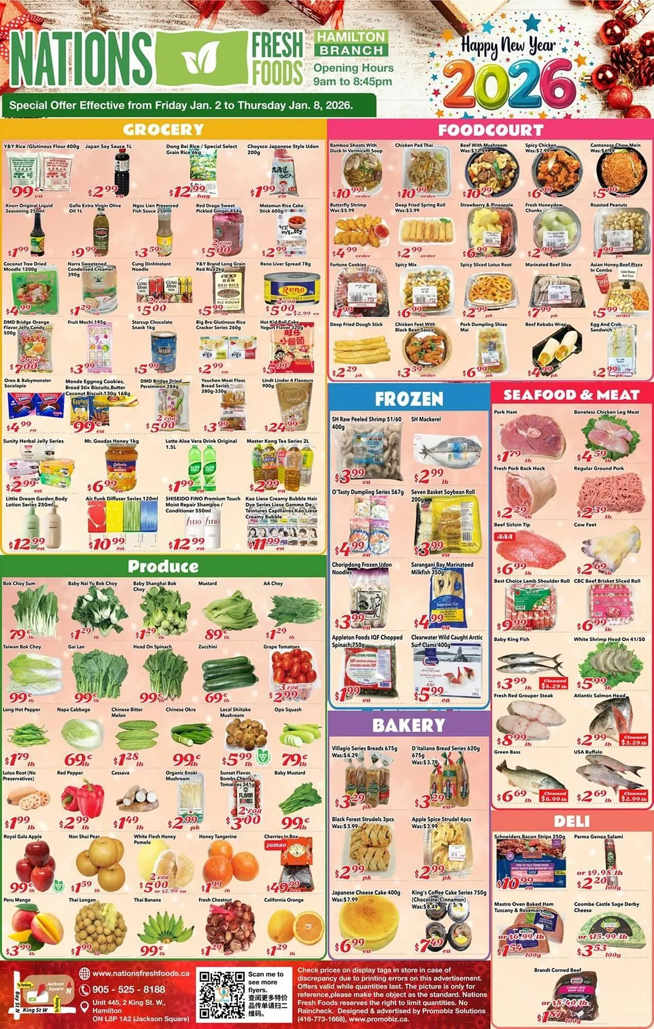 Nations Fresh Foods flyer from January 5 to January 8 2026 - flyer page 1