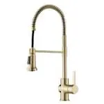 Britt Commercial Style Kitchen Faucet in Spot Free Antique Champagne Bronze