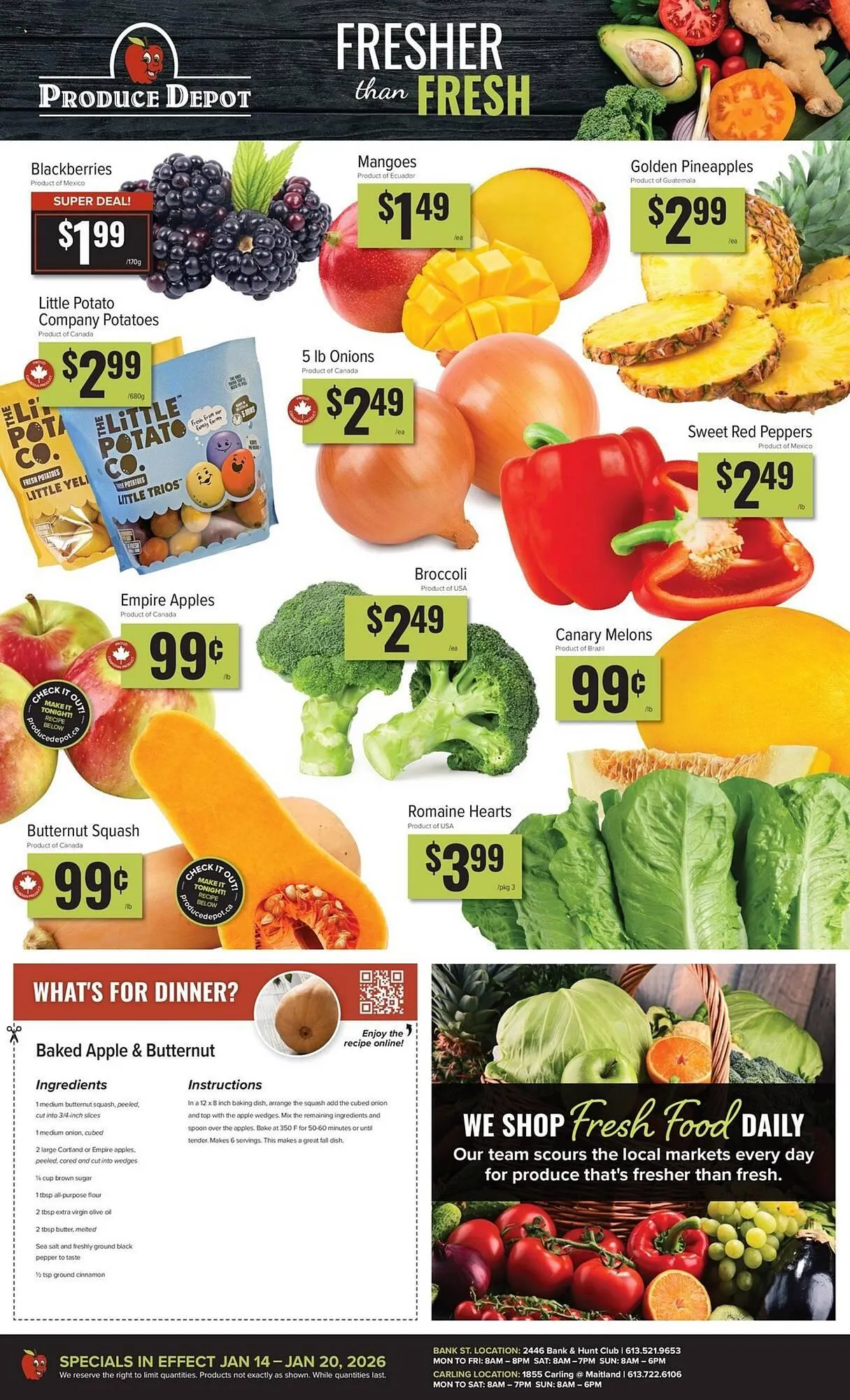 Produce Depot flyer from January 14 to January 20 2026 - flyer page 1