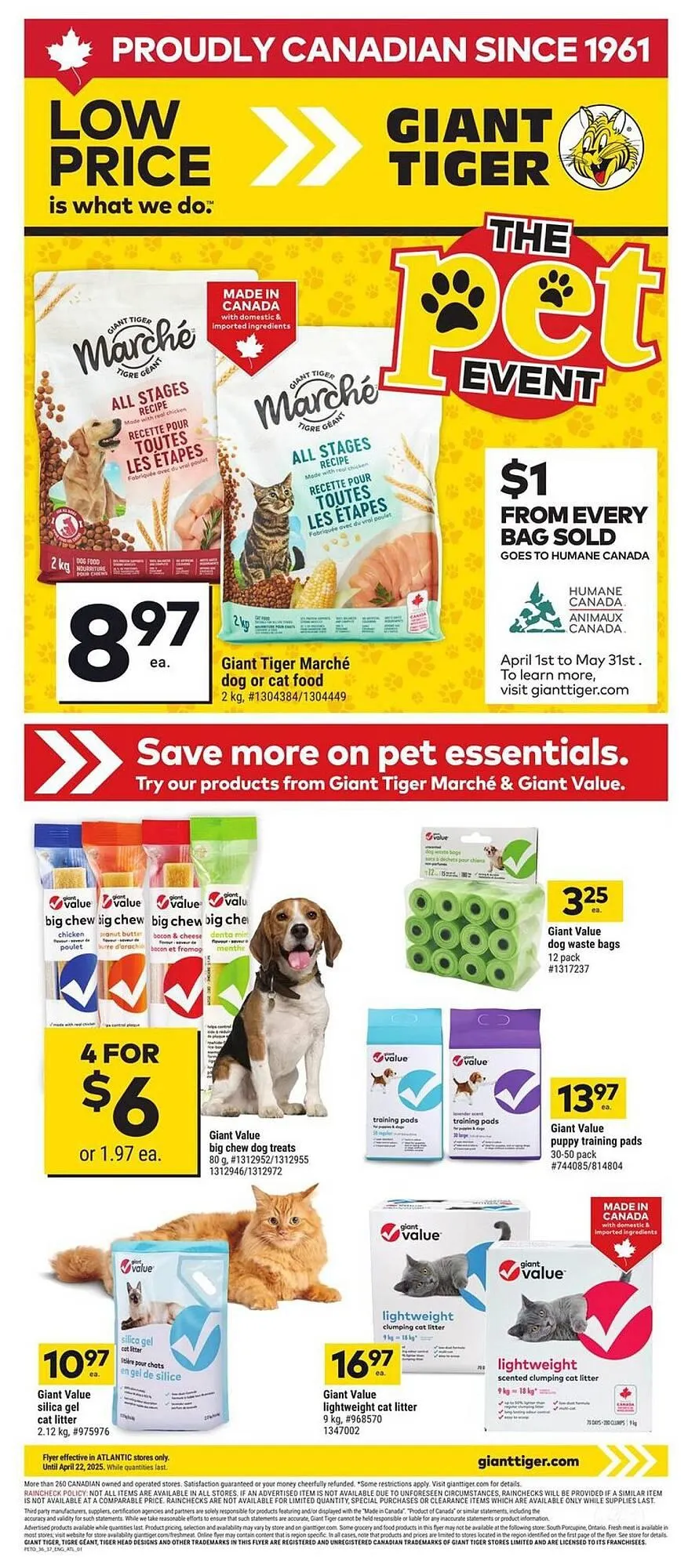 Giant Tiger flyer from April 10 to April 23 2025 - flyer page 1