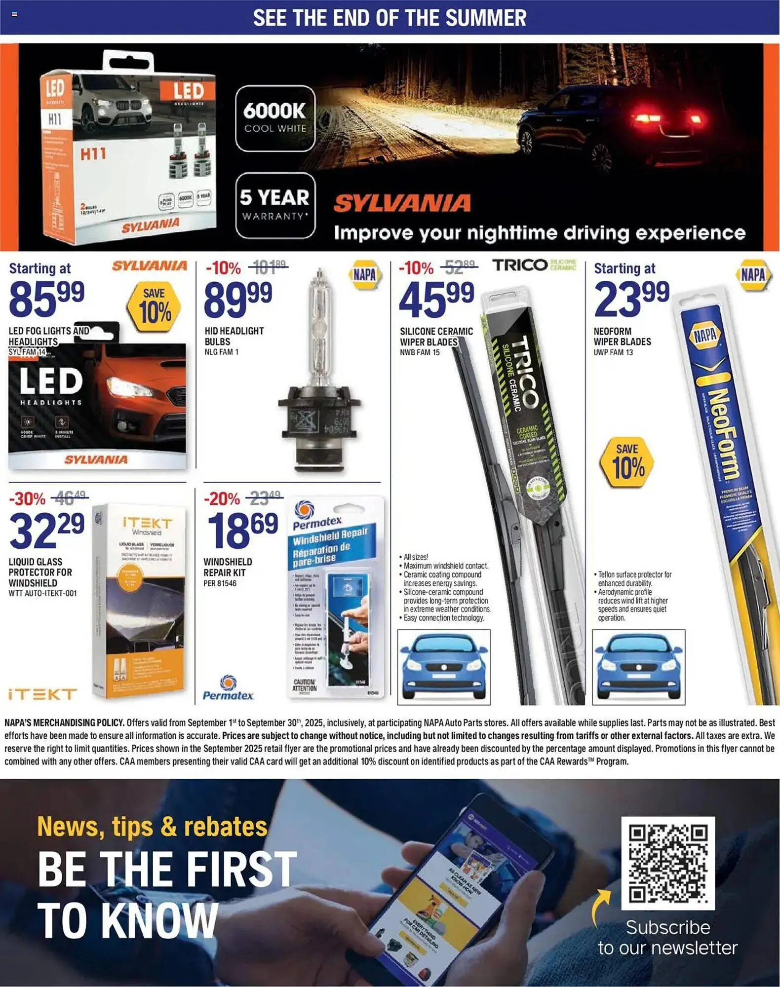 NAPA Auto Parts flyer from September 2 to September 30 2025 - flyer page 8