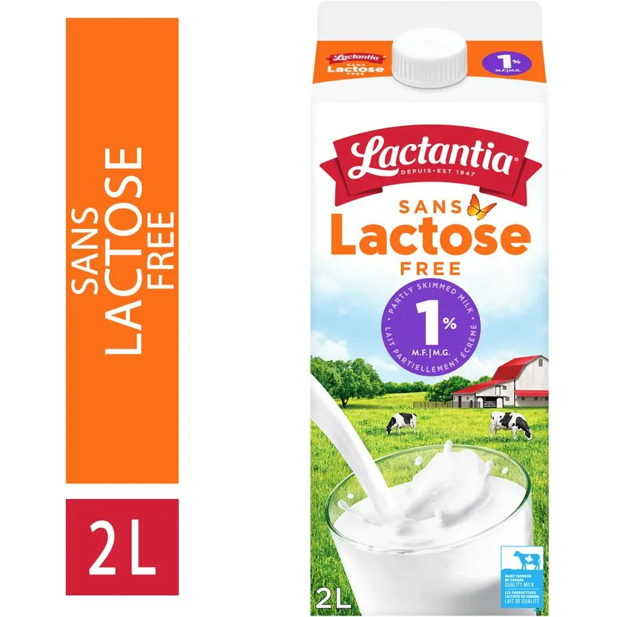 Lait Partiellement Écrémé Sans Lactose 1% M.G