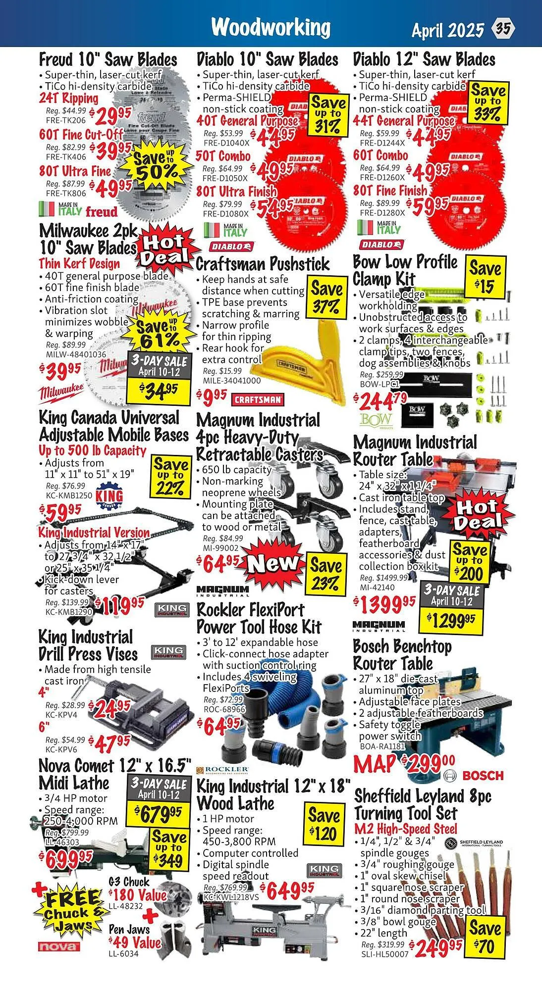 KMS Tools flyer from April 1 to April 30 2025 - flyer page 35