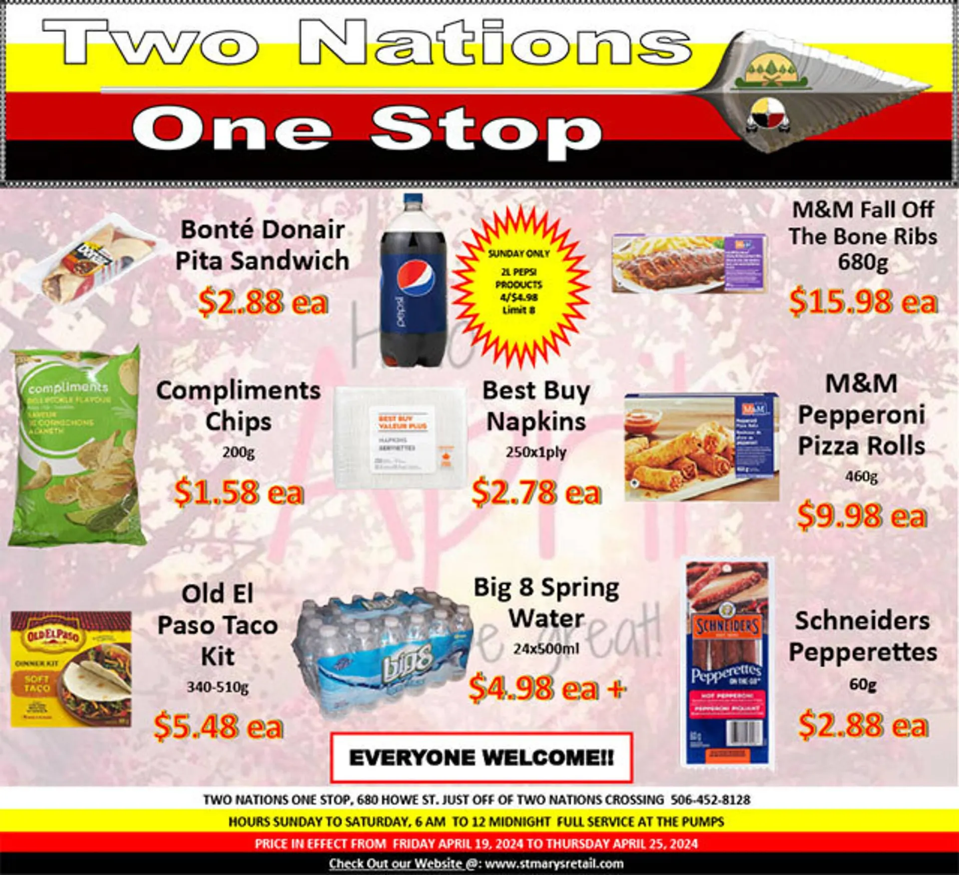 Two Nations One Stop flyer - 1