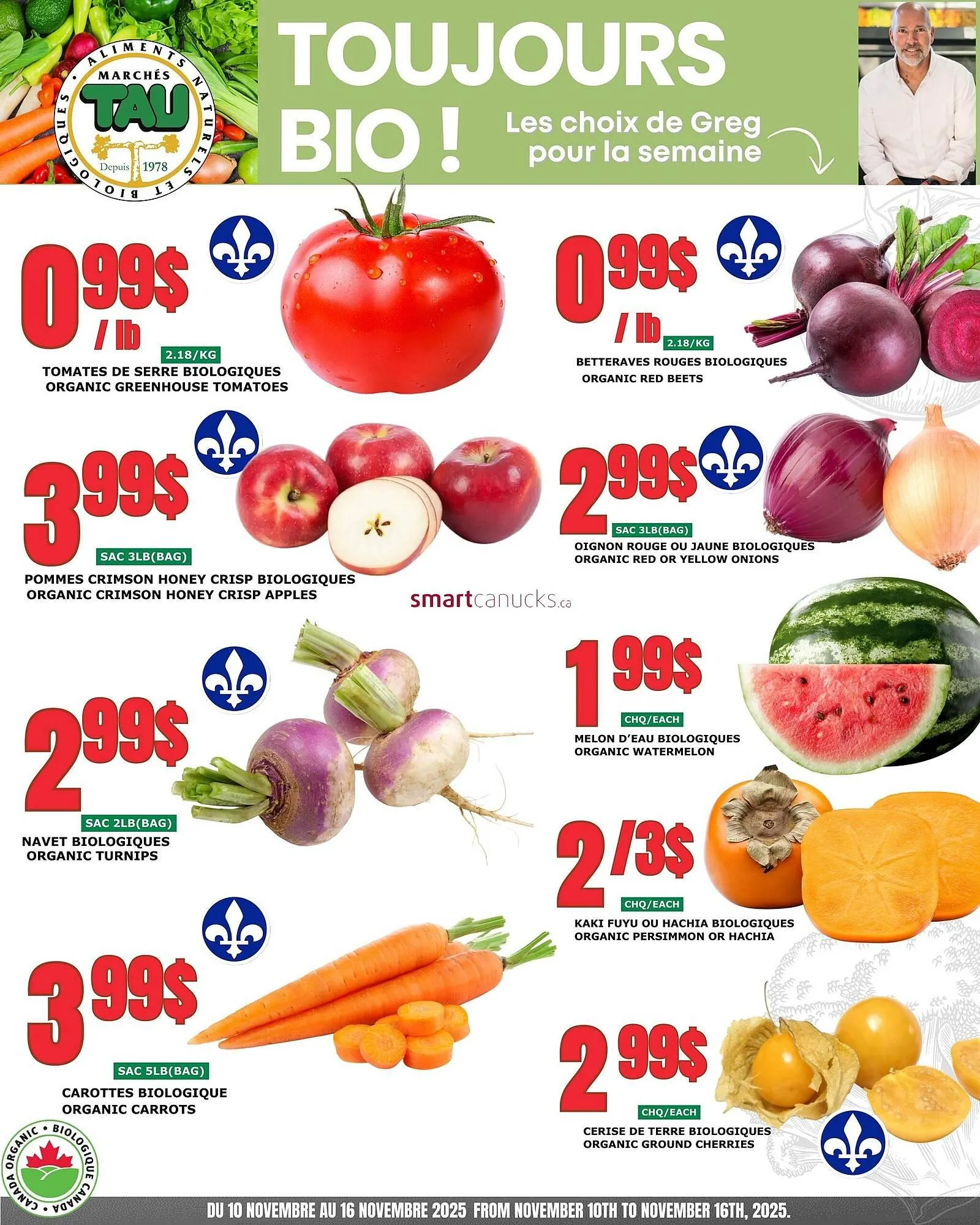 Marches Tau flyer from November 13 to November 19 2025 - flyer page 1