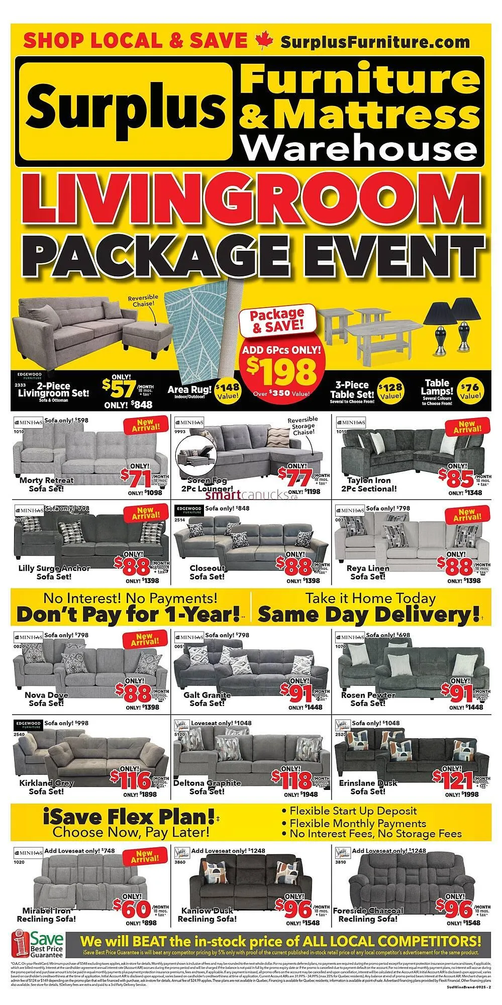 Surplus Furniture flyer from September 5 to September 11 2025 - flyer page 1