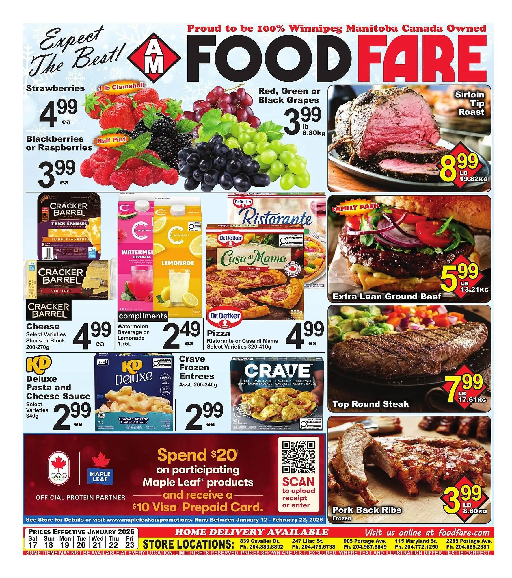 Food Fare flyer from January 17 to January 23 2026 - flyer page 1