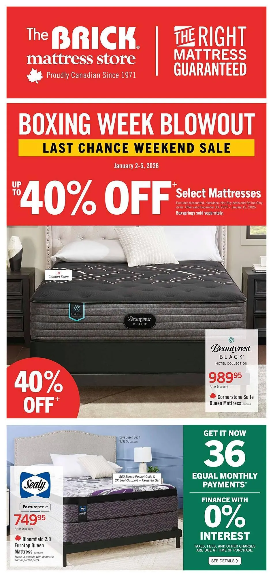 The Brick flyer from December 30 to January 13 2026 - flyer page 1