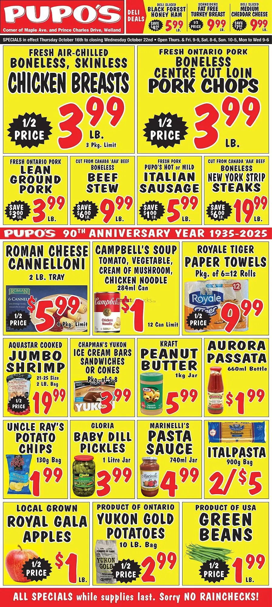 Pupo's Food Market flyer from October 15 to October 23 2025 - flyer page 1