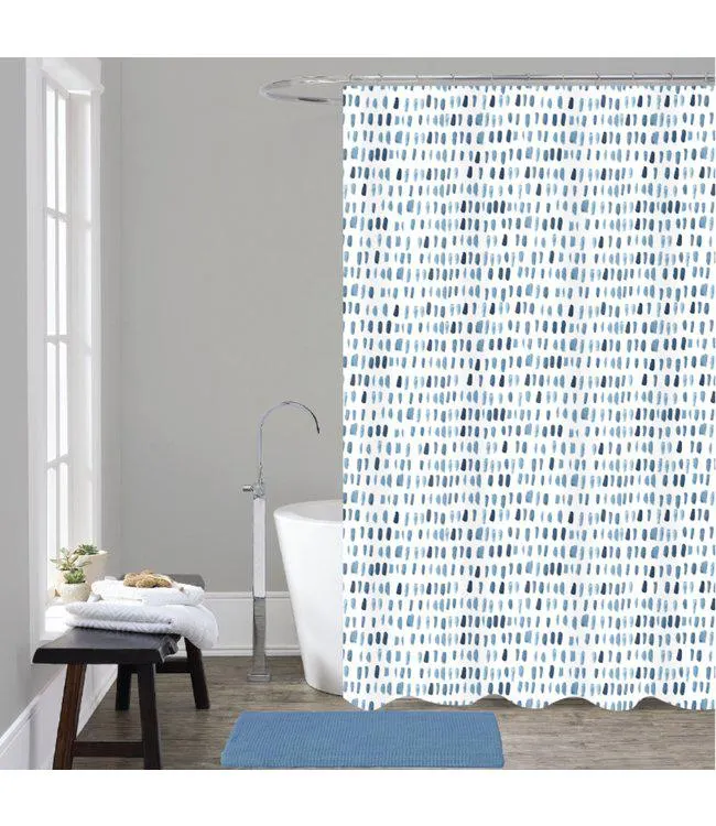 LAUREN TAYLOR 4pc BATHROOM SET w/SHOWER CURTAIN AST (MP12)