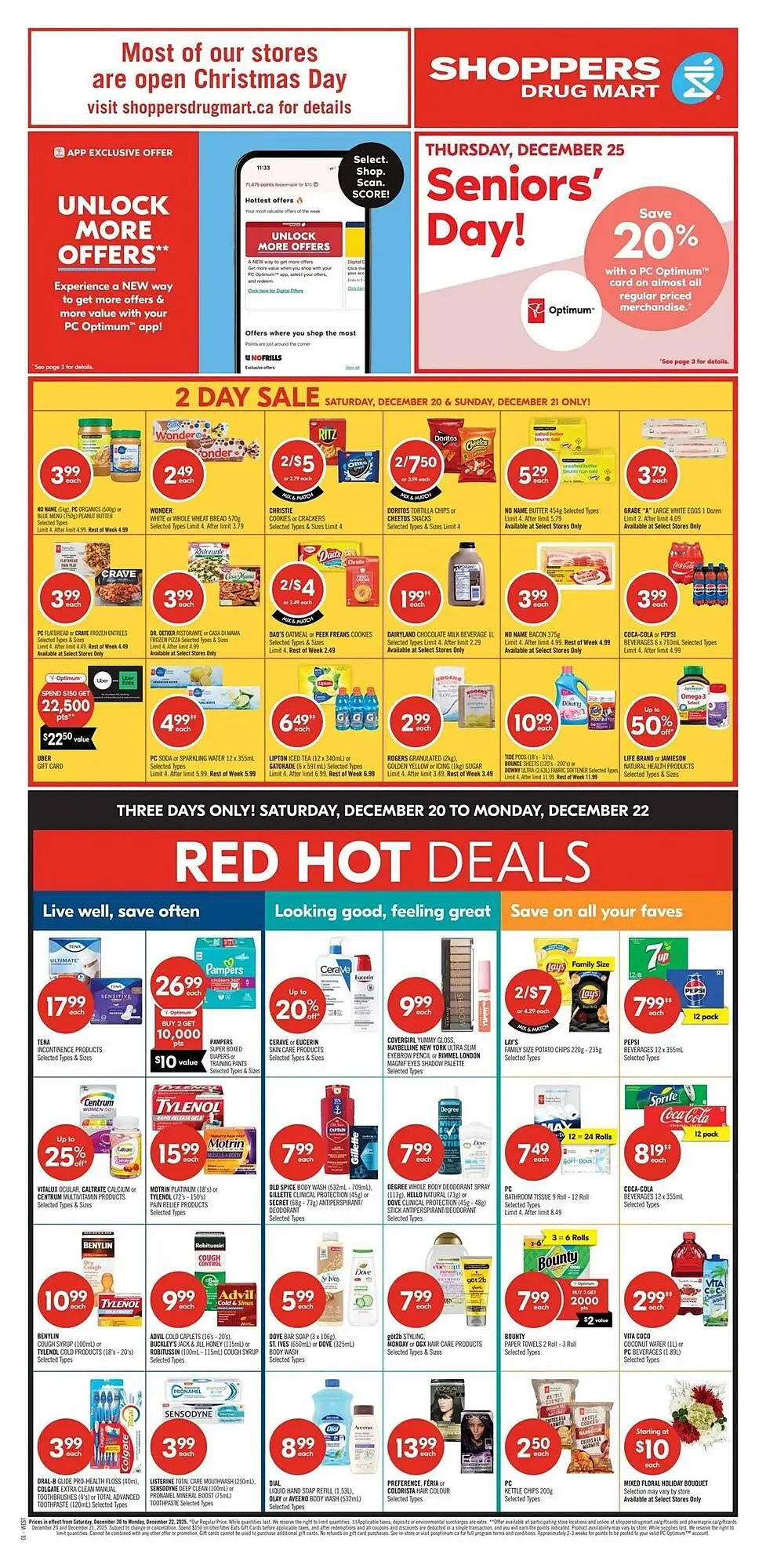 Shoppers Drug Mart flyer from December 18 to December 25 2025 - flyer page 1