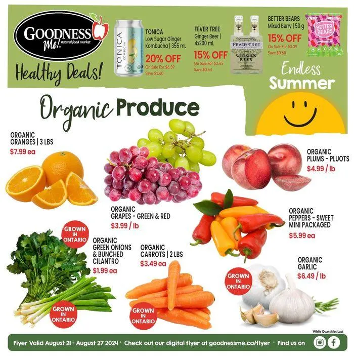 Healthy Deals from August 21 to August 27 2024 - flyer page 1