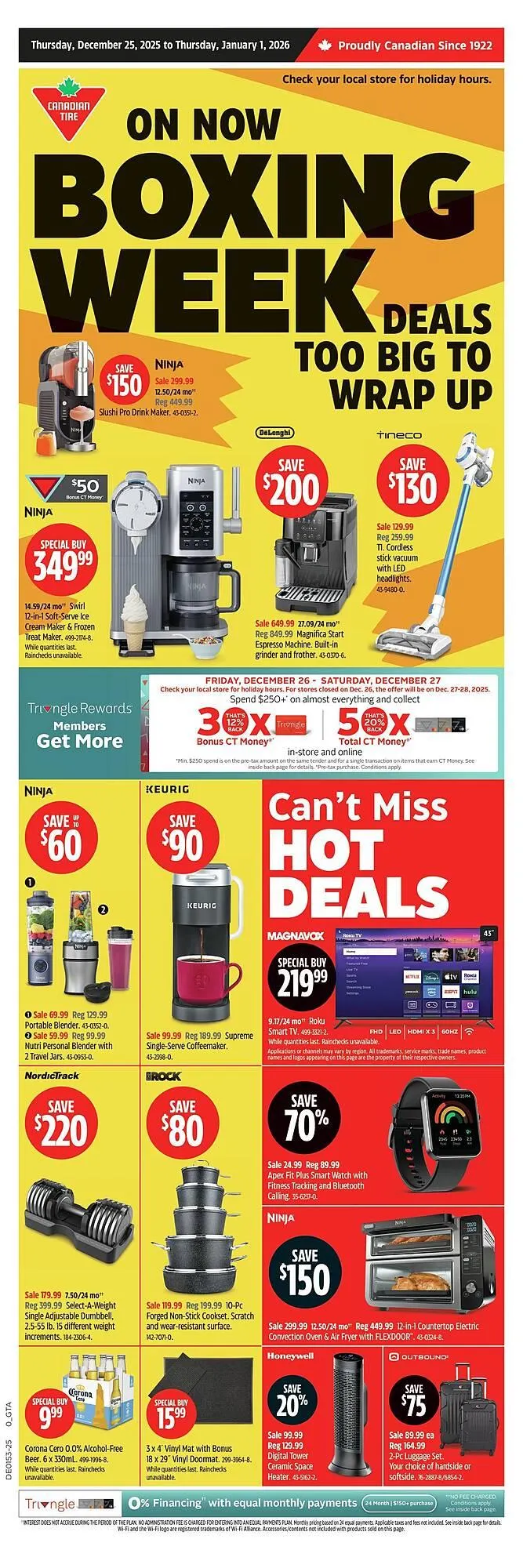Canadian Tire flyer from December 25 to January 2 2026 - flyer page 1
