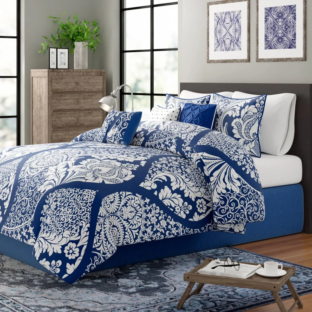 Vienna 7 Piece Cotton Printed Comforter Set
