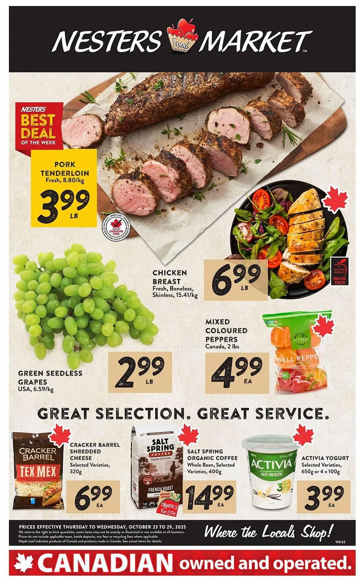 Nesters Market flyer from October 23 to October 29 2025 - flyer page 1