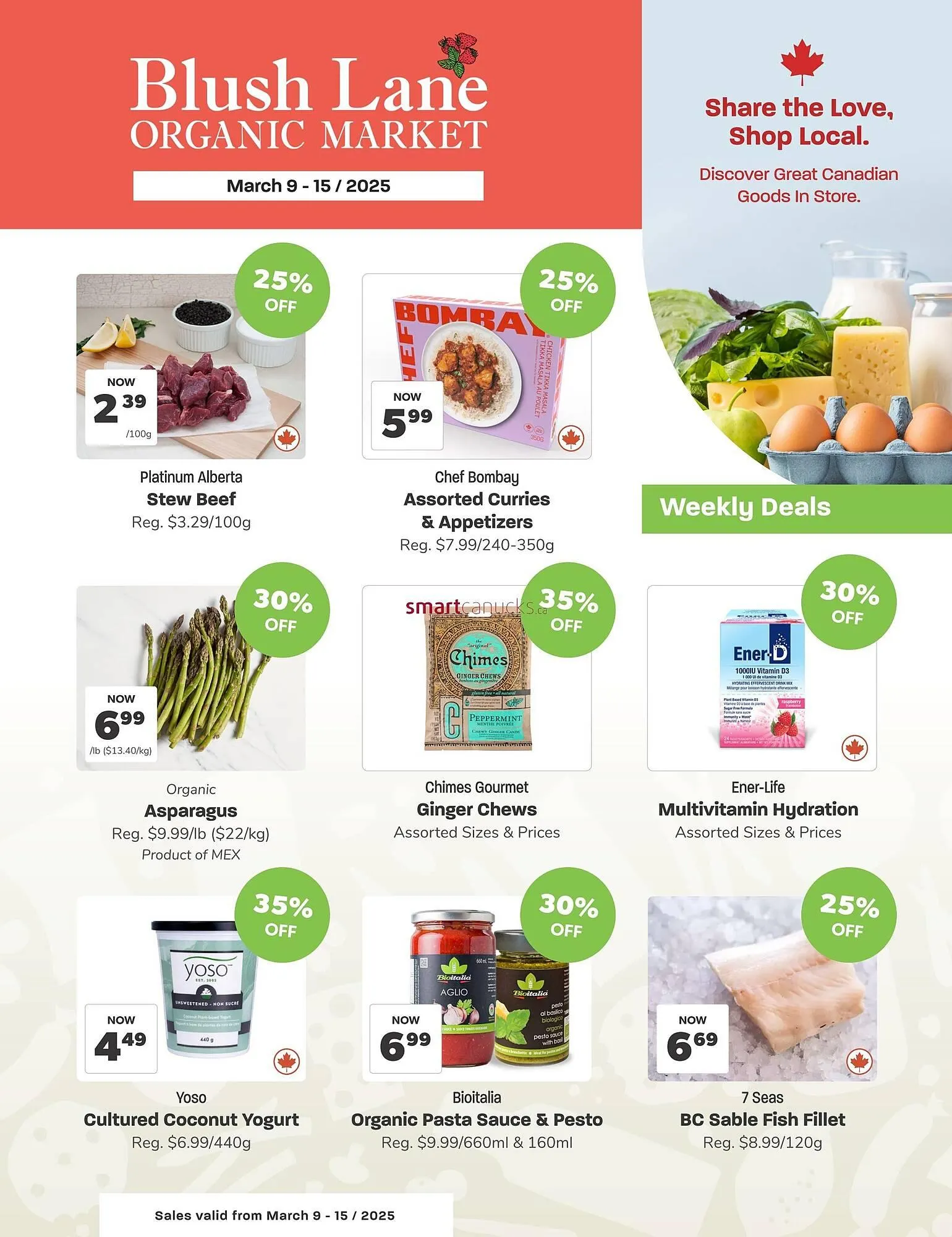 Blush Lane Organics flyer - 1