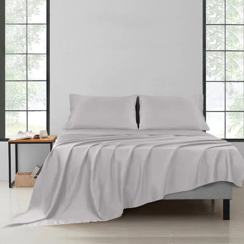 Breathable and Cooling 200 Thread Count 100% Cotton Sateen Sheet Set
