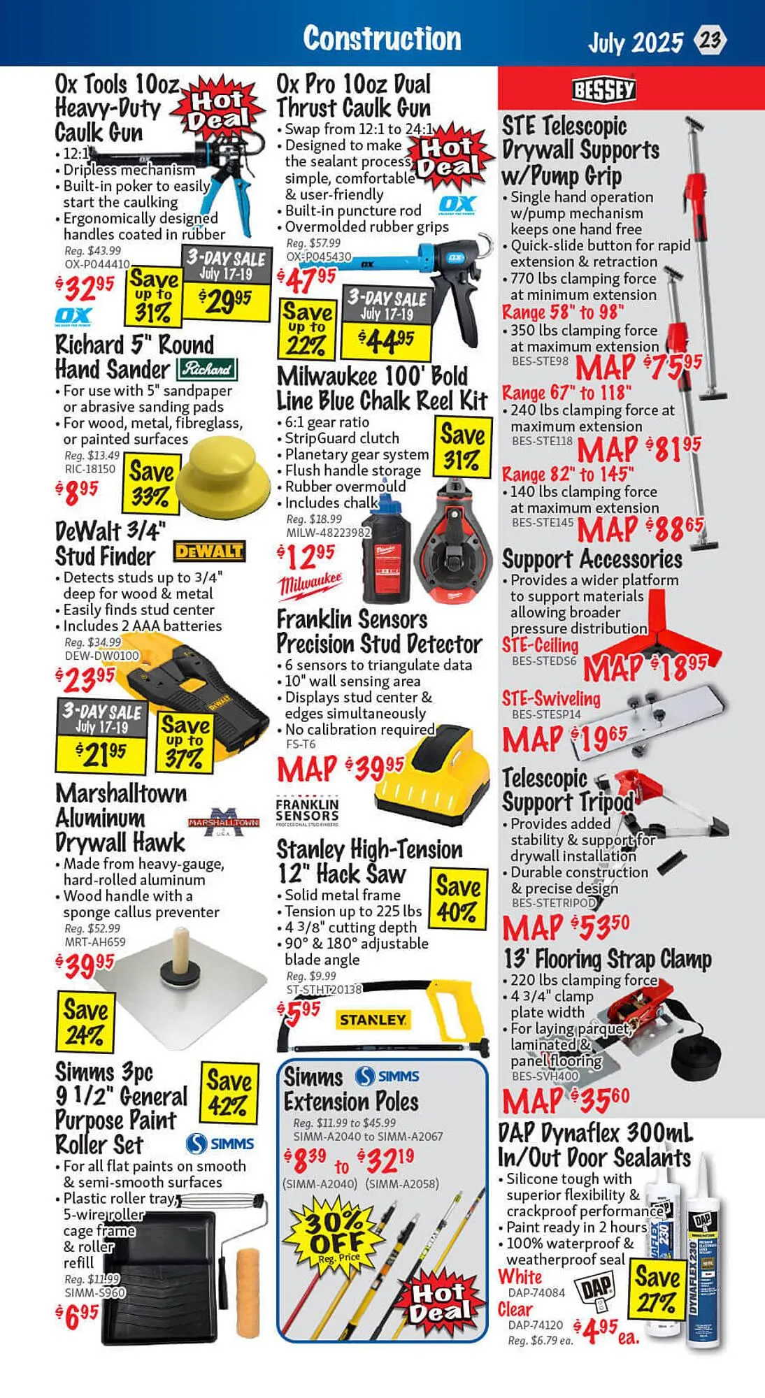 KMS Tools flyer from July 3 to July 9 2025 - flyer page 23