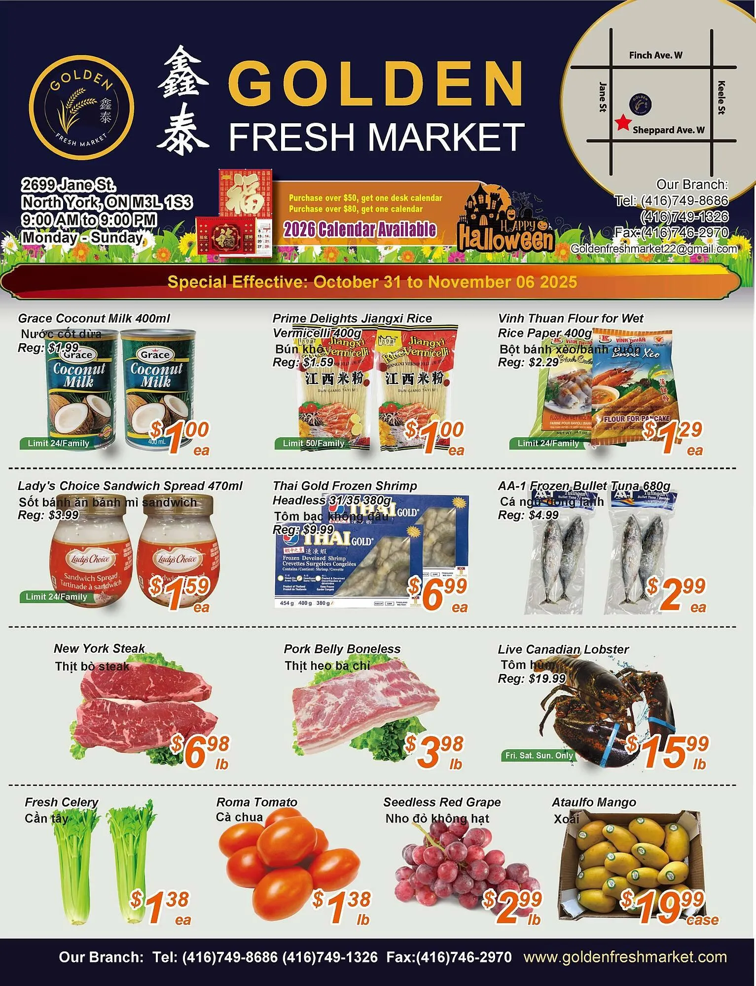 Golden Fresh Market flyer from October 31 to November 6 2025 - flyer page 1