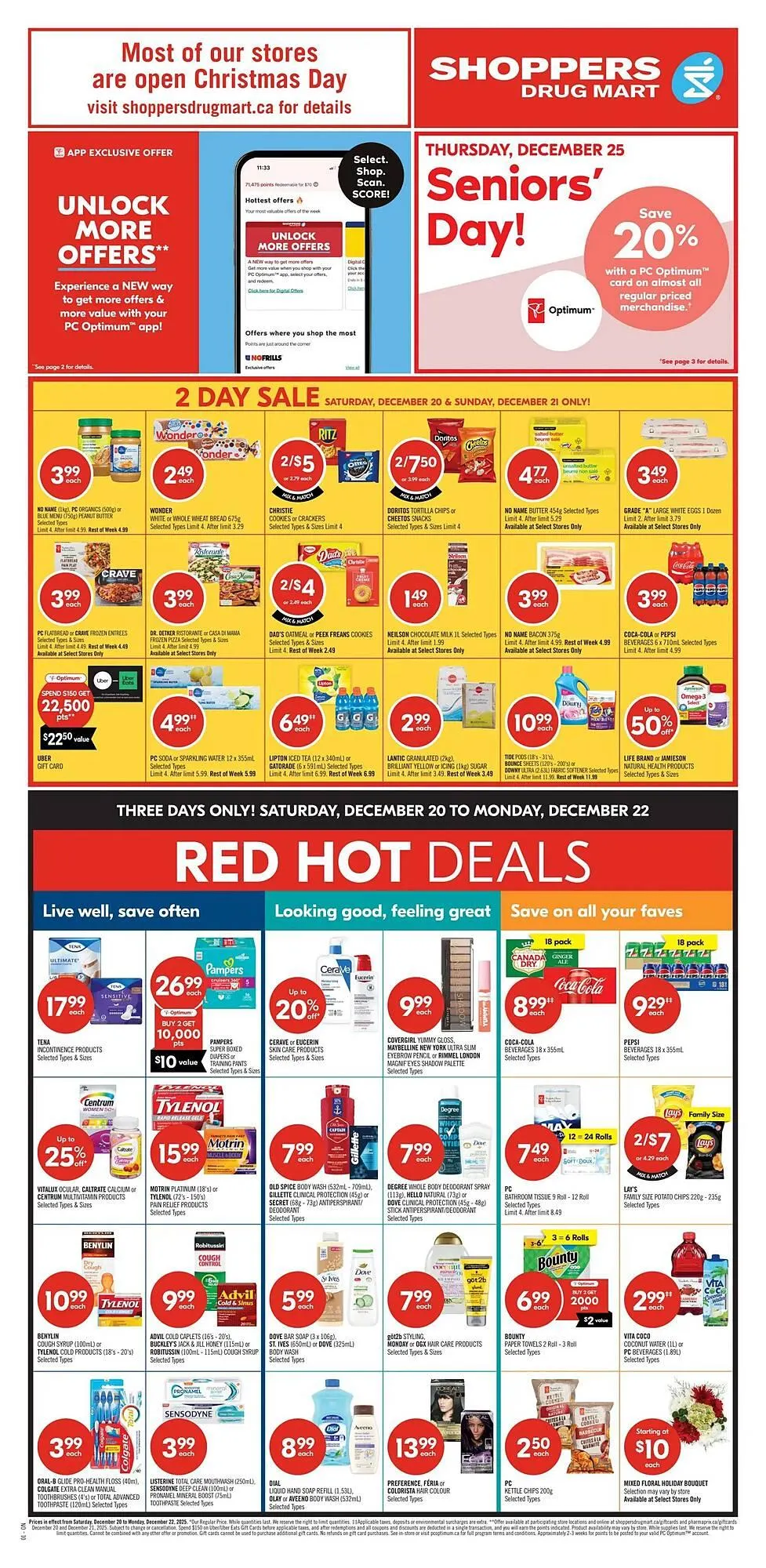 Shoppers Drug Mart flyer from December 20 to December 22 2025 - flyer page 3