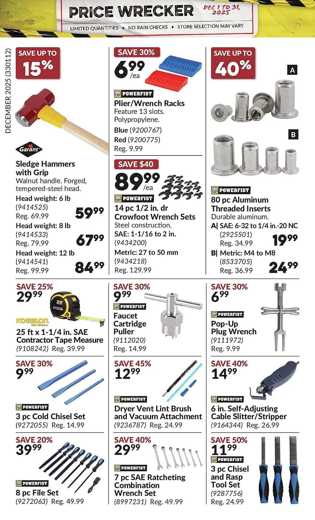 Princess Auto flyer from December 1 to January 1 2026 - flyer page 30