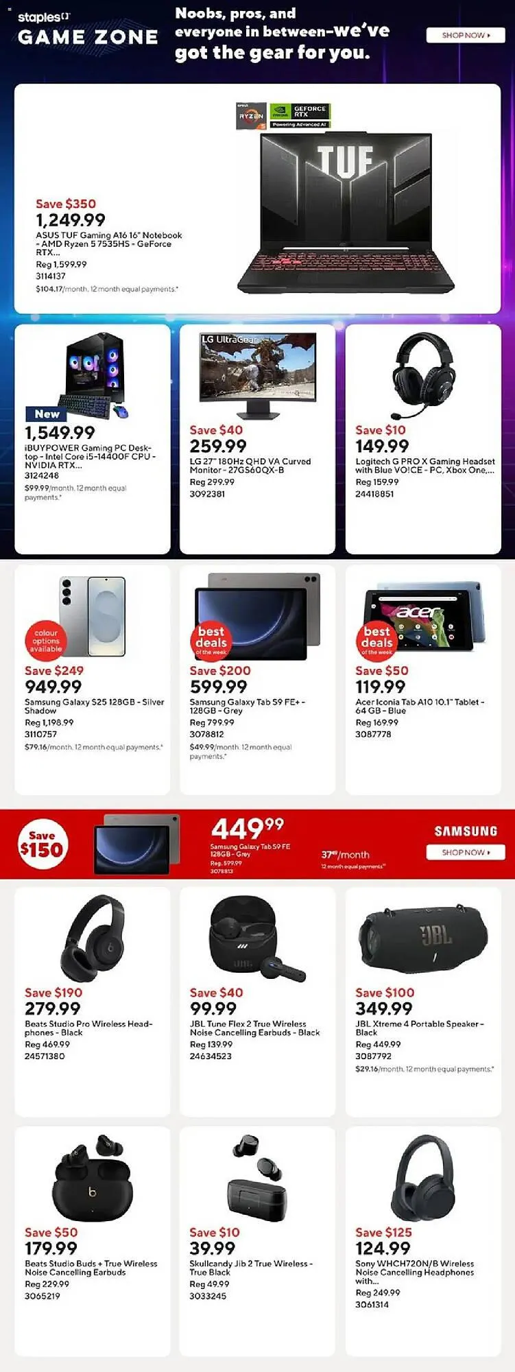 Staples flyer from August 1 to August 8 2025 - flyer page 9