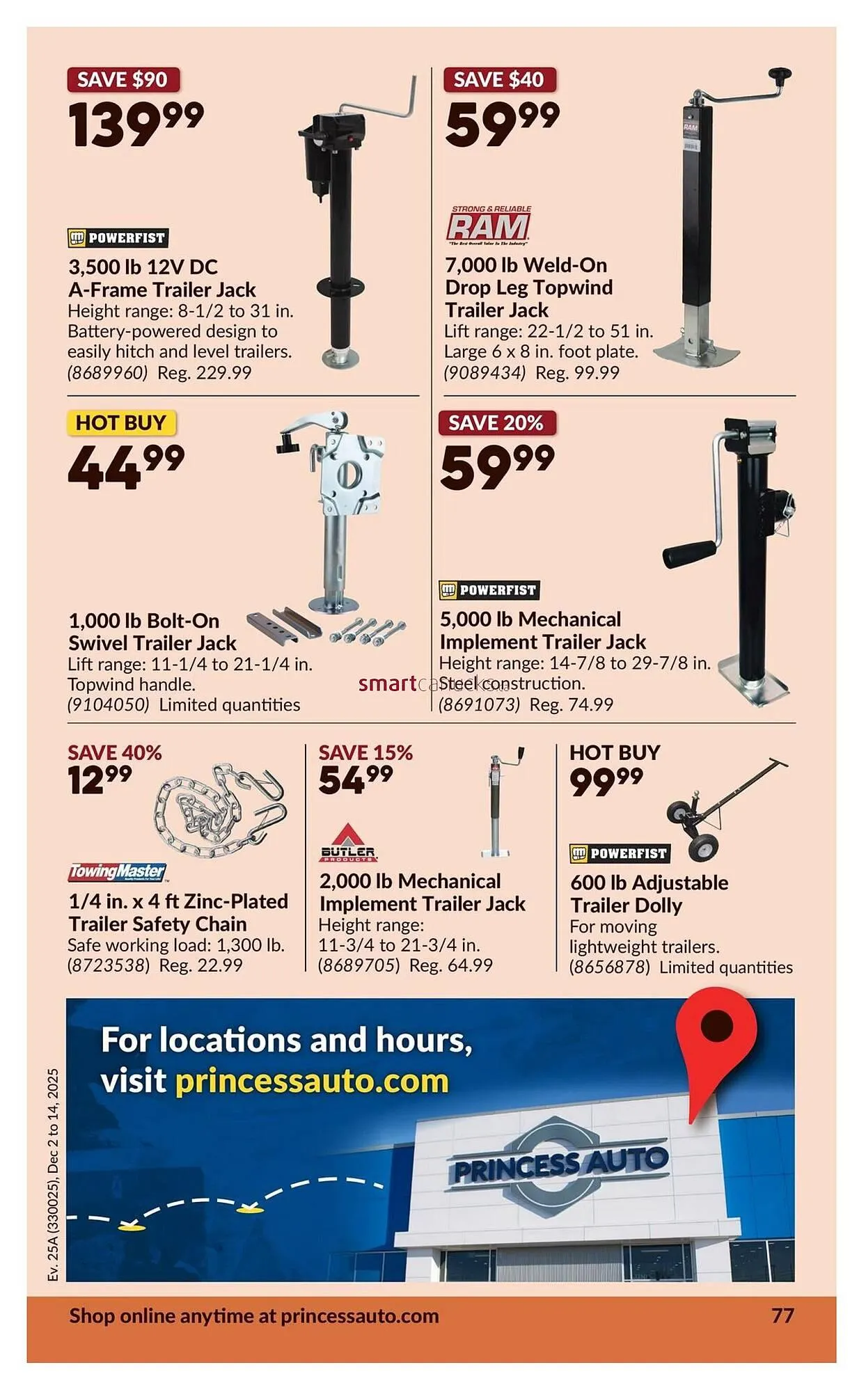 Princess Auto flyer from November 27 to December 2 2025 - flyer page 82